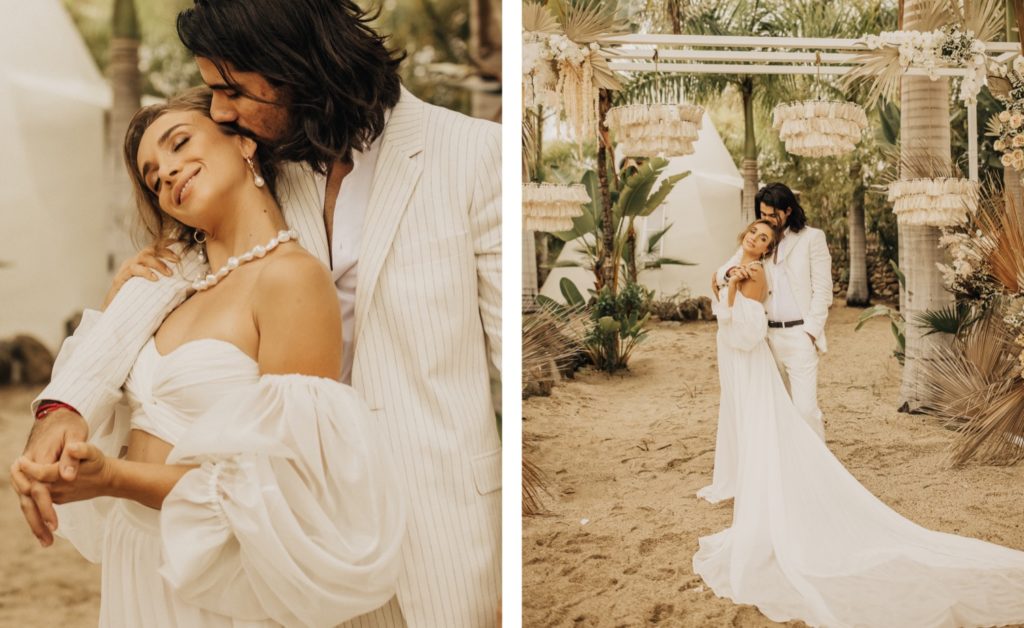 boho elopement at pachamama in todos santos mexico